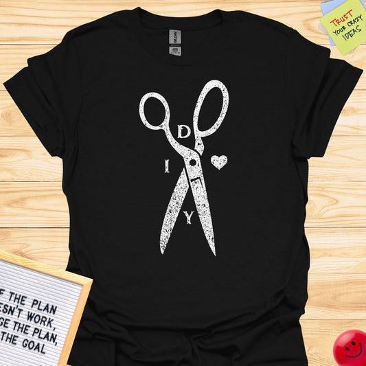 DIY Scissors Heart T-Shirt