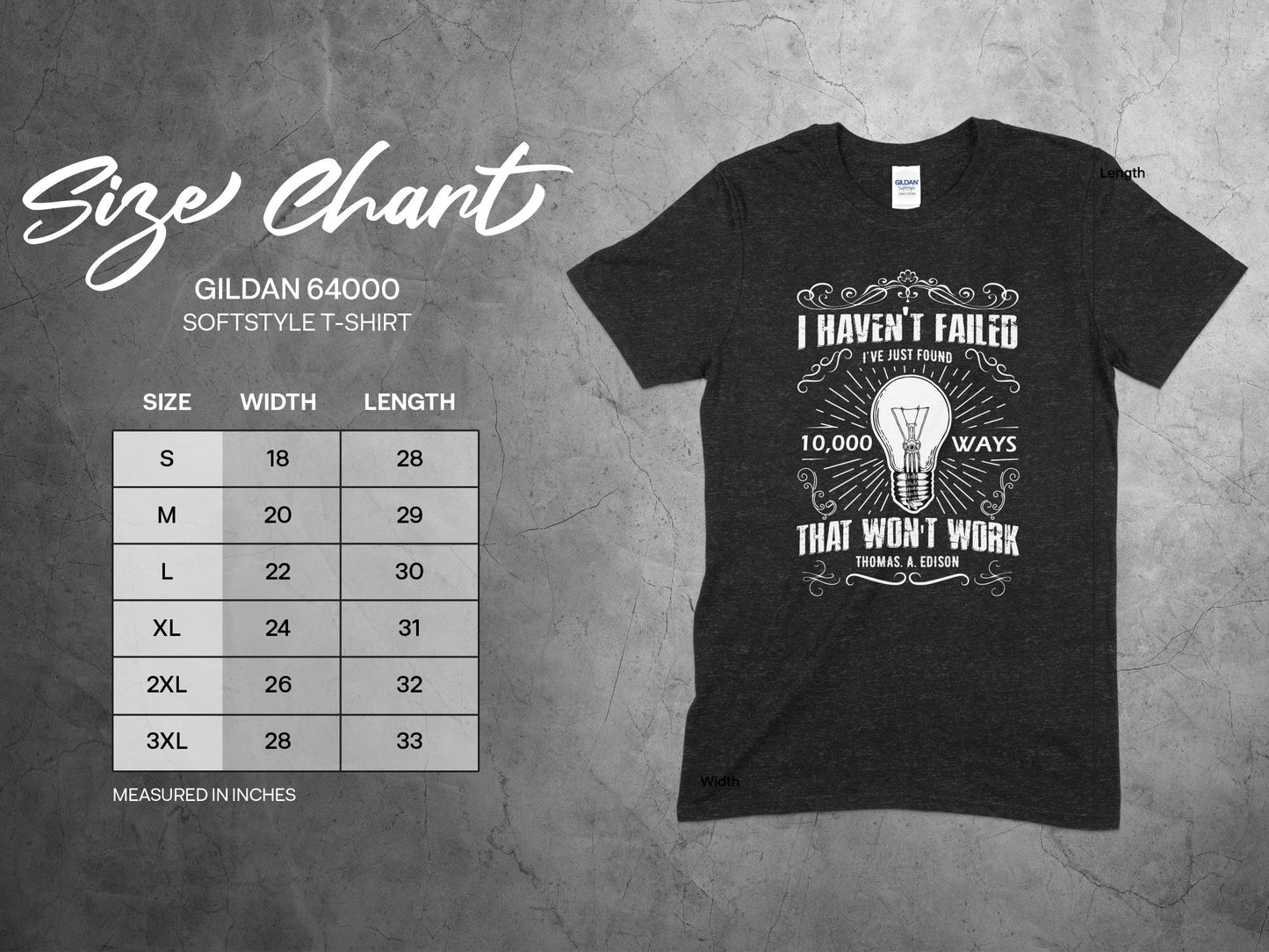 Inspirational Thomas Edison Quote T-Shirt