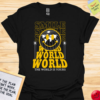 Smile World Design Graphic T-Shirts