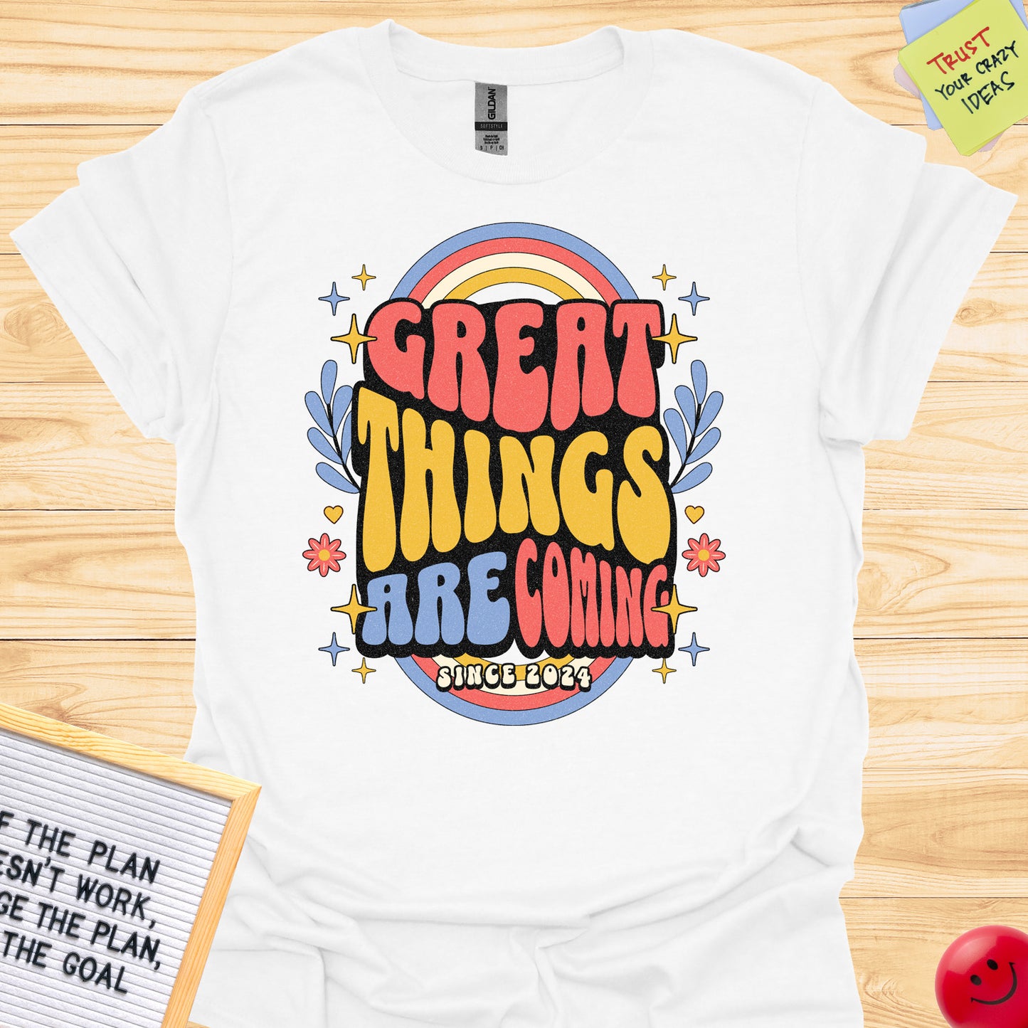 Inspiring Retro Style Great Things Are Coming T-Shirts